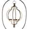 Black Metal Eclectic Candle Holder Lantern, 60" x 15" x 12"